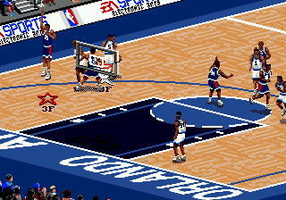 Скриншот игры NBA Live 96